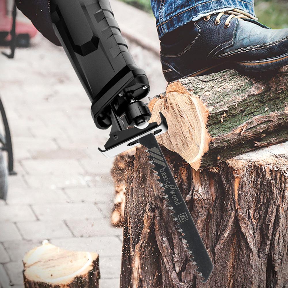 20Pcs T-Shaft Jigsaw Blades HCS Assorted Jig Saw Blades For Wood Plastic Metal Cutting Saw Blades T119B T111C T218A T118A T118B