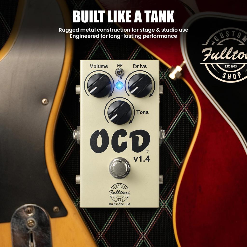Fulltone Custom Shop OCD Overdrive Guitar Effects Pedal v1.4