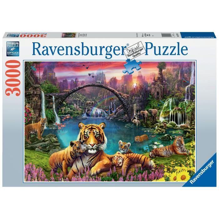 3000-piece Puzzle Tigers In the Lagoon, Adult, Ages 14 and Up, 00016719, Ravensburger