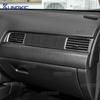 Für Mitsubishi Outlander 2013-2019 2020 2021 Echter Weicher Kohlefaser-Aufkleber Beifahrer-Luftauslassblenden-Verkleidung für LHD RHD