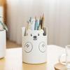 Little Bear Pen Holder: Cute & Simple Desktop Stationery and Makeup Brush Organizer, Mobile Phone Stand