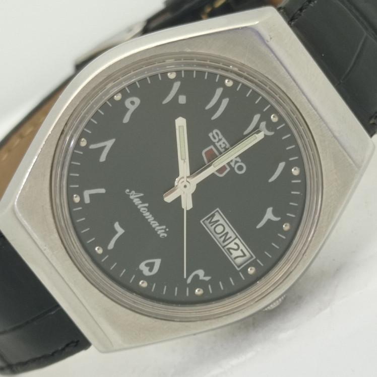 

Б/У SEIKO 5 AUTOMATIC 6309A ЯПОНСКИЕ МУЖСКИЕ ЧАСЫ С АРАБСКИМ ЧЕРНЫМ ЦИФЕРОМ 007-a412800-2 Sku007-a412800