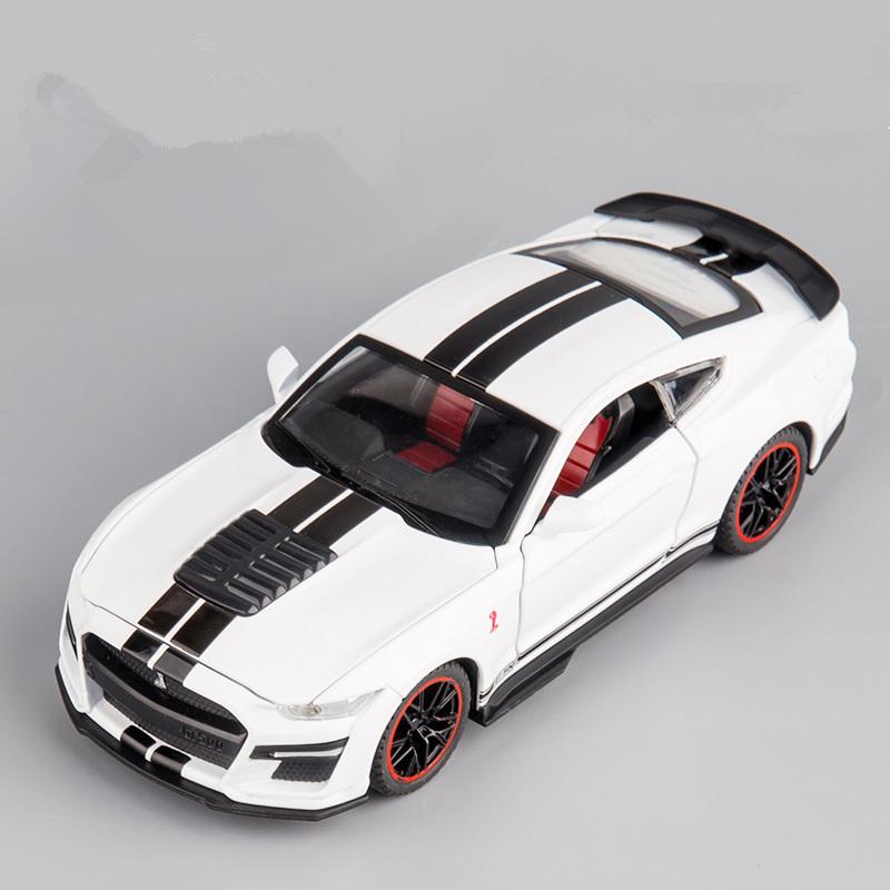 MJTU2 1:32 Ford Mustang Shelby GT500 Alloy Sports Car Model Diecast & Toy Vehicles Metal Car Model Simulation Collection Kids Toy Gift
