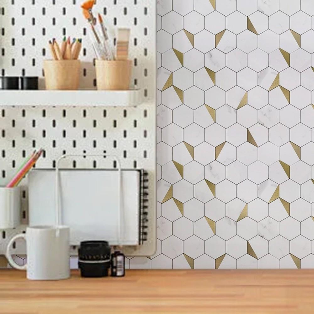 Self-adhesive 3D Stereo Wall Stickers Waterproof Oil Proof Peel and Stick Wallpapers Brick Design Moisture-proof
