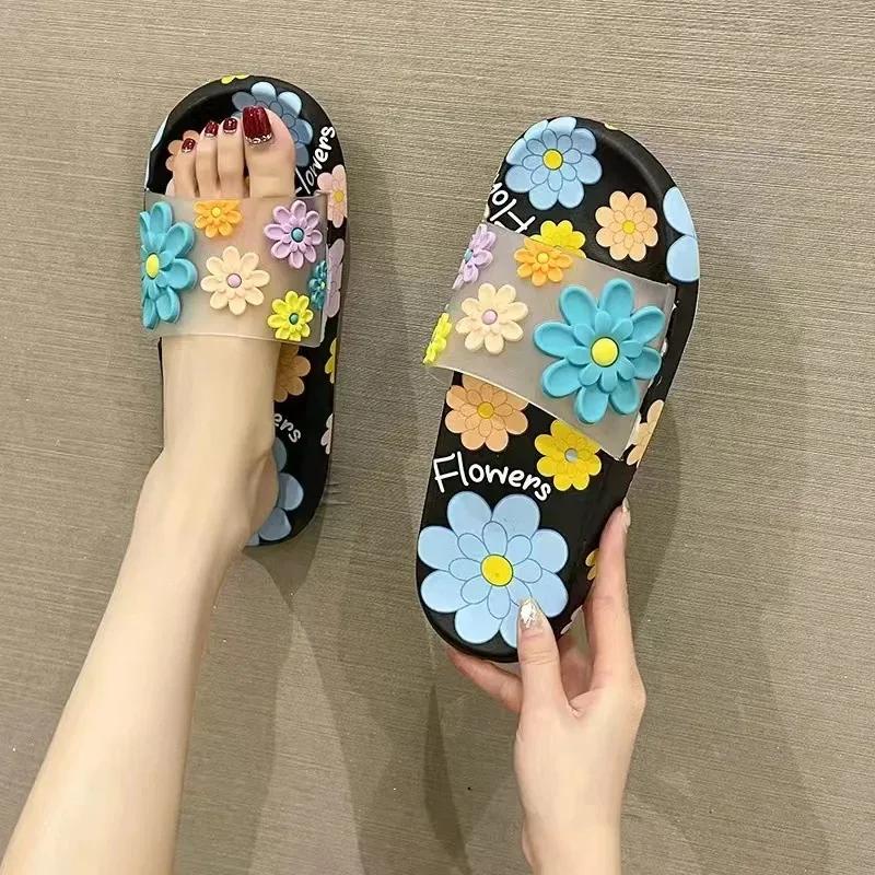 High-quality Summer Slippers Indoor Anti Slip Home for Couples Soft Soled Outdoor Cool Slippers Soft Soled Bathroom Women Shoes