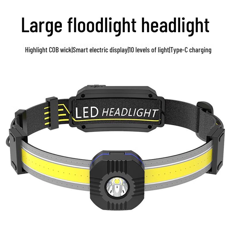 

Tri-polar TP5045 USB Rechargeable COB Headlamp with Red Light