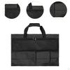 Monitor Tragetasche Tragetasche Mehrere Fächer Schwarz Kratzfest Oxford-Gewebe Tragbarer Computer