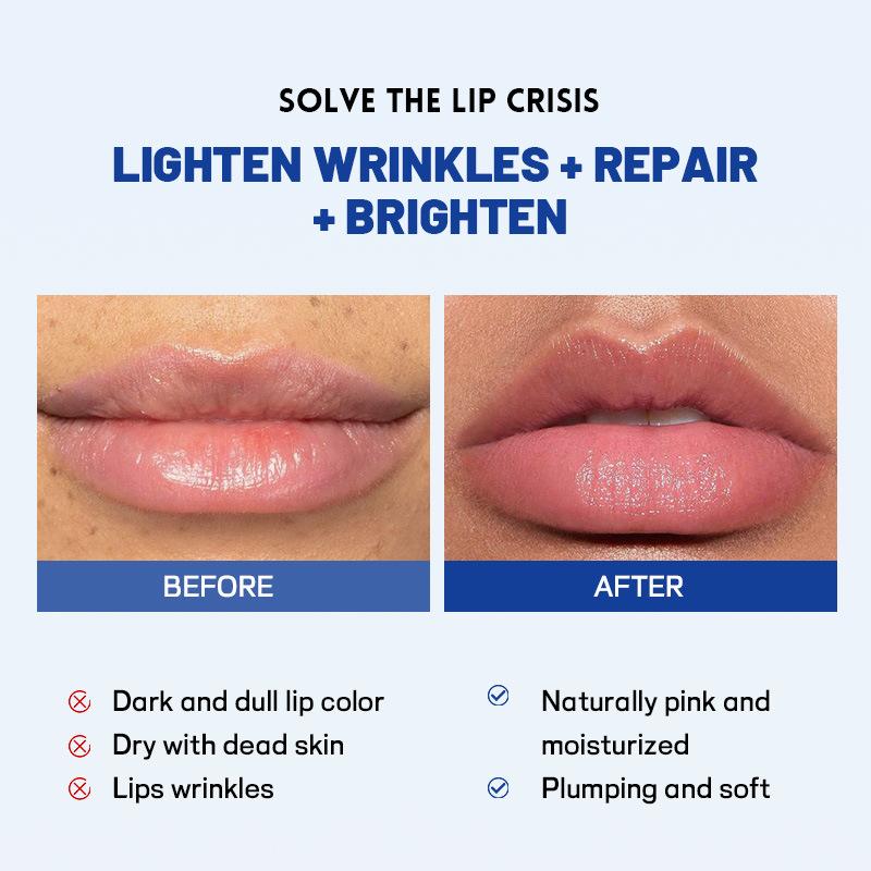 Entfernen Sie dunkle Lippenbalsam-Aufhellungs-Melanin-Maske Gloss Oil Peeling Clean Moisturizer Koreanische Pflegeprodukte Make-up Schönheit Gesundheit