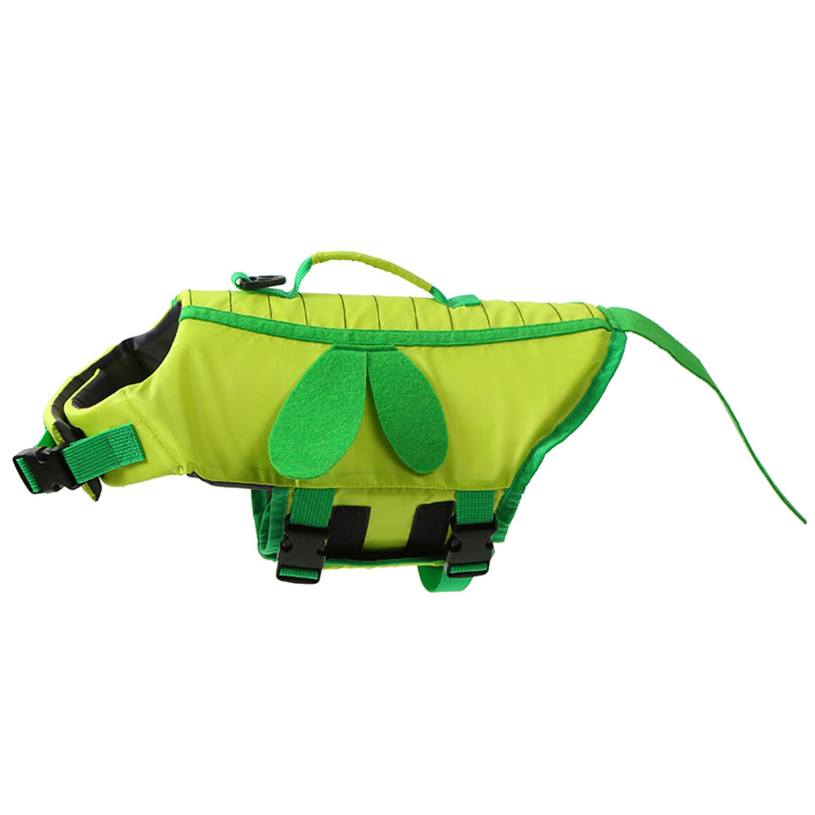

Dog Life Jacket Safety Swimsuit Rescue Handle for Dogs Lightweight Dog Life Vest with Stripes Bee Shape