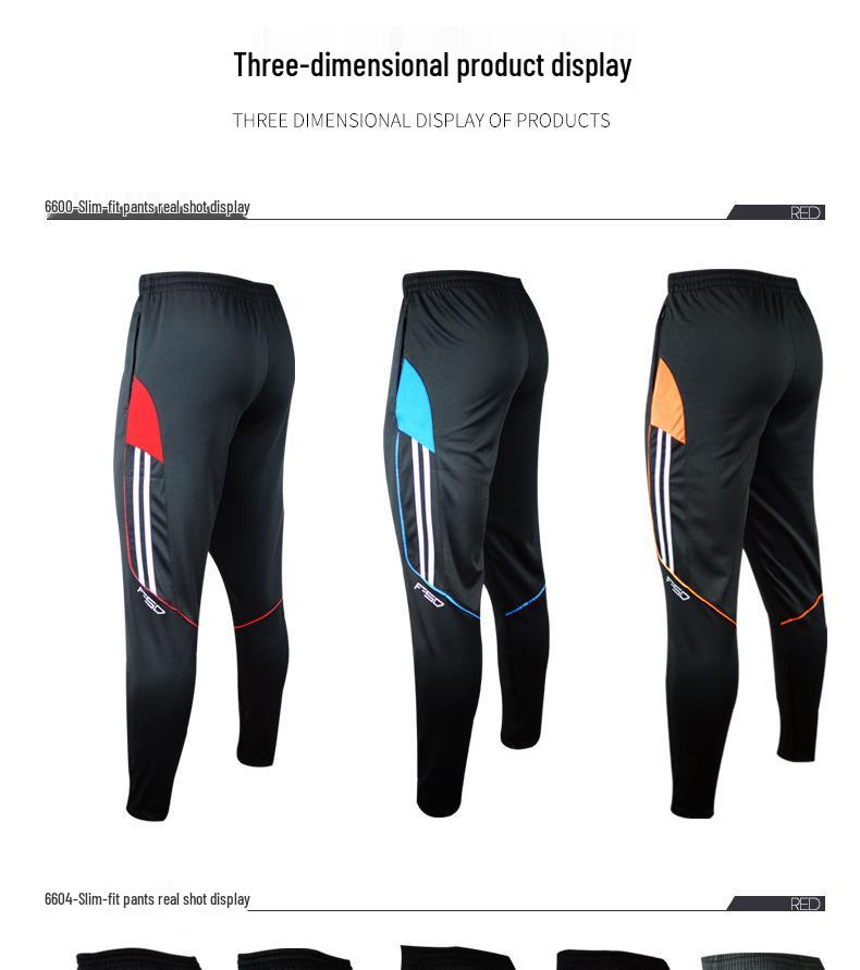 Męskie Długie Spodnie Dresowe Treningowe Sportowe do Biegania, Piłki Nożnej i Casualowego Fitnessu