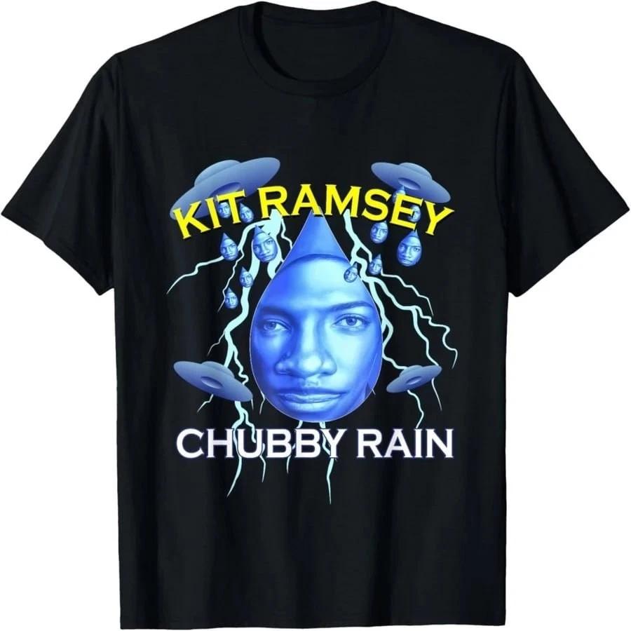 Kit Ramsey Chubby Rain Funny Meme Graphic T Shirt L