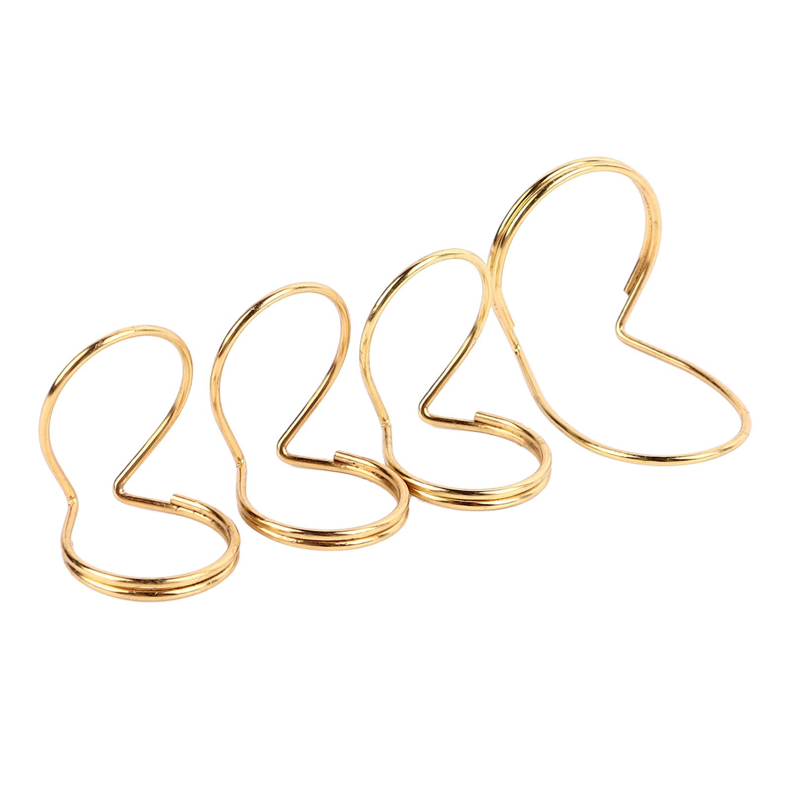 

4Pcs Butterfly Finger Pick Metal Guitar Thumb Plectrum Instrument Accessory for Playing Gold золотой