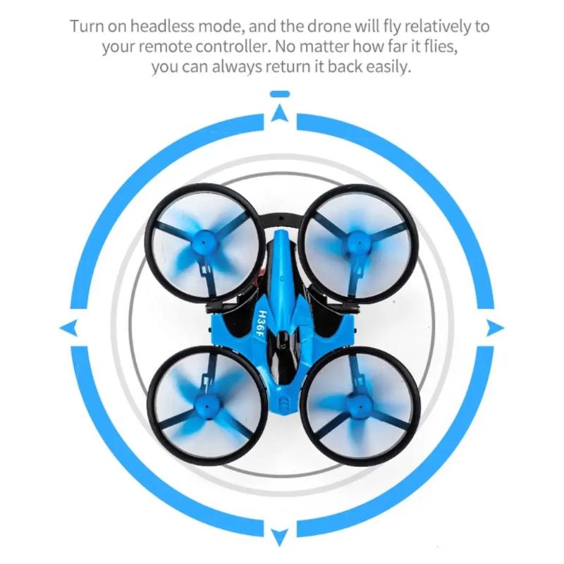 Multifunctional RC Hovercraft, 3-in-1 Quadcopter, Boat, Helicopter & Drone Combo