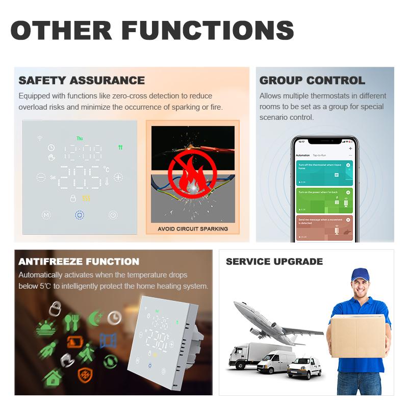 Tuya WiFi Smart Thermostat for Electric Warm Floor Heating Water/Gas Boiler Digital Remote Thermoregulator Google Home Alexa7