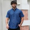 Men's Plus Size Plaid Short Sleeve Shirt