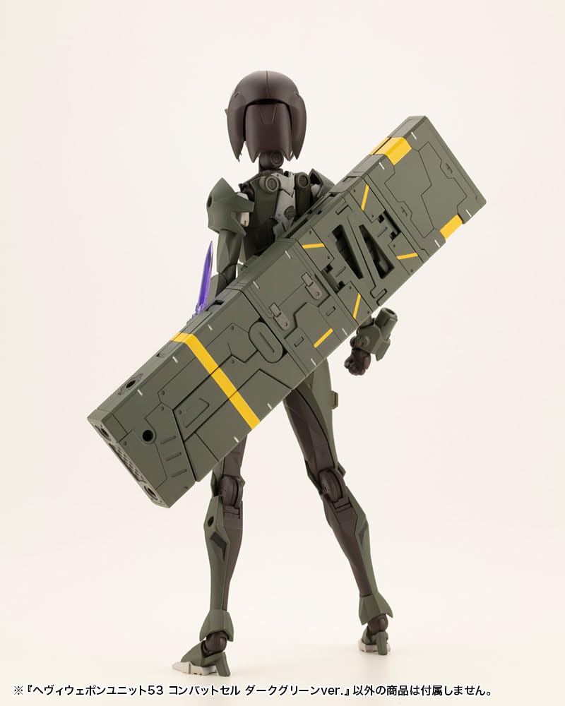 KOTOBUKIYA Modeling Support Goods Heavy Weapon Unit 53 Combat Cell Dark Green Total Length 120mm Plastic Model M.S.G Ver. Approx. Non-scale