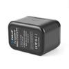For Insta360 X5 PULUZ Dual-Batteries Charging Box Battery & Memory Card Storage Case (Black)