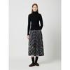 Unbalanced Pleats Skirt C254msd041