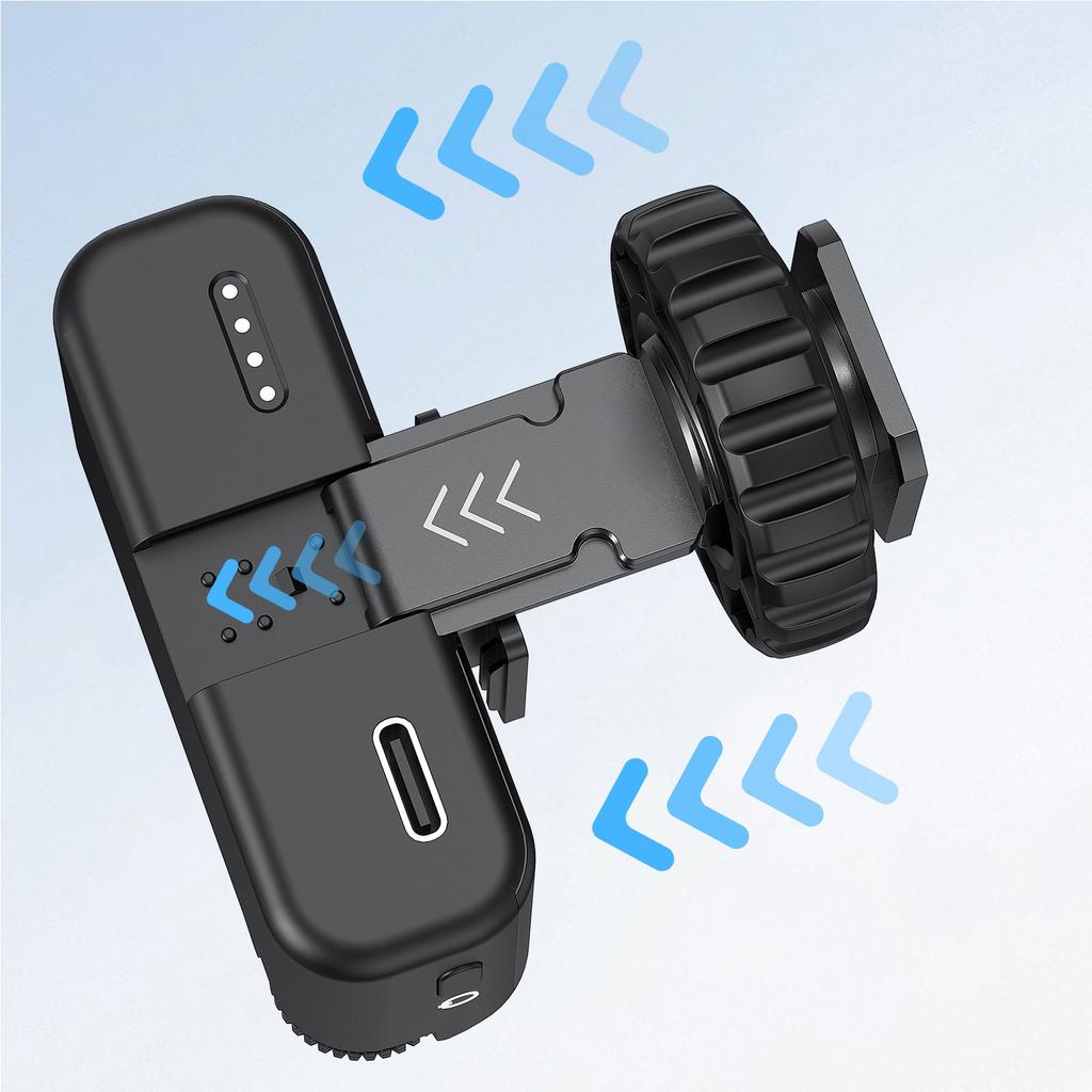 MC 02 Aluminum Alloy Cold Shoe Mount for DJI Mic 2 Compatibility Fits Camera Hot Shoe Mounted