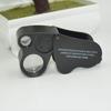 Portable Jeweler Loupe with LED Light Pocket Size Diamond Magnifier Compact Jewelry Magnifier for Jewelry Coins & Stamps