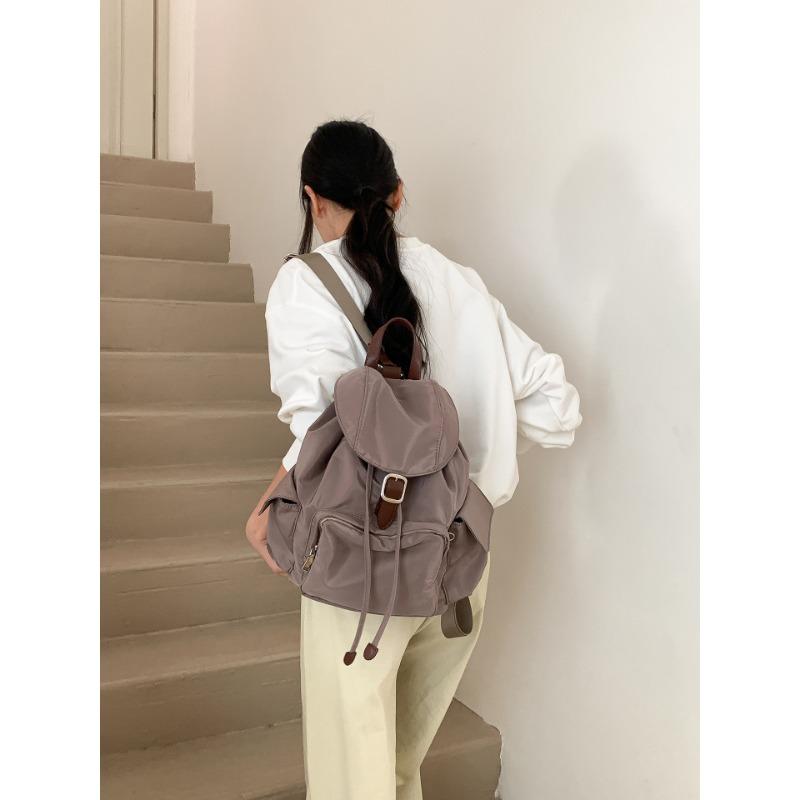 

Модная нейлоновая сумка через плечо женская новая сумка-флип кэжуал школьная сумка нишевый дизайн рюкзак хаки