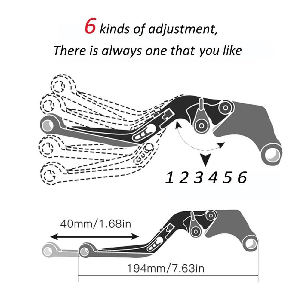 Bike Grip Kit for Yamaha Tricity 125 Tricity 125 2019-2025 Motorcycle Adjustable Brake Clutch Lever Handlebar Grips (Gray)