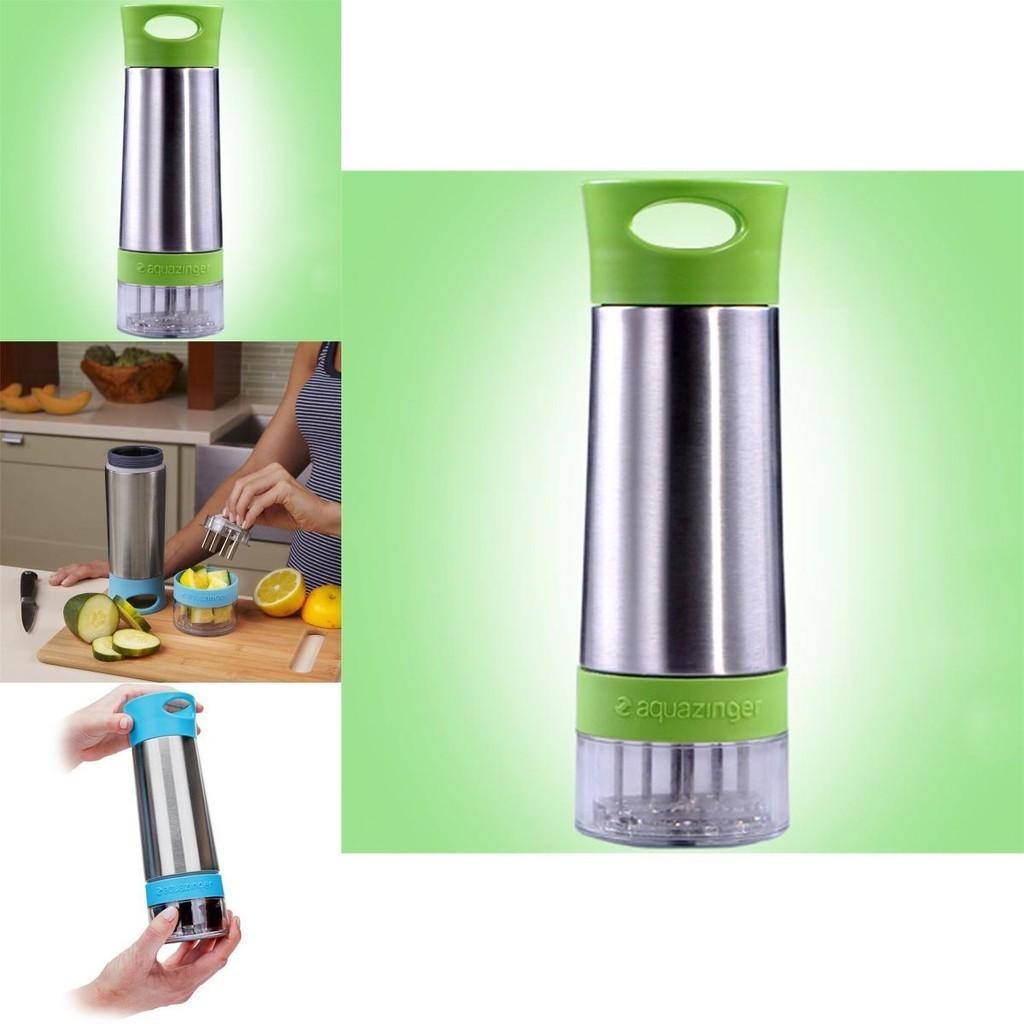 Aqua Zinger Flavor Infuser Flavored Water Bottle With Stainless Steel Design For Healthy Hydration