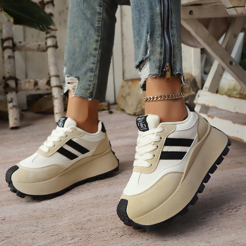 Fashion Women's Platform Shoes Fashion Forrest Gump Shoes 2025 New Sneakers for Women Casual Tennis Shoes Thick Sole Vulcanized Footwear