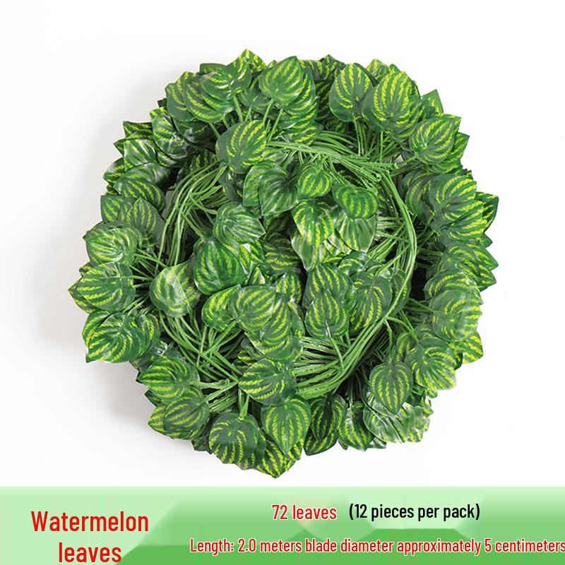 Rattan Vine Decorative Fake Leaves for Ceiling and Pipe Covering