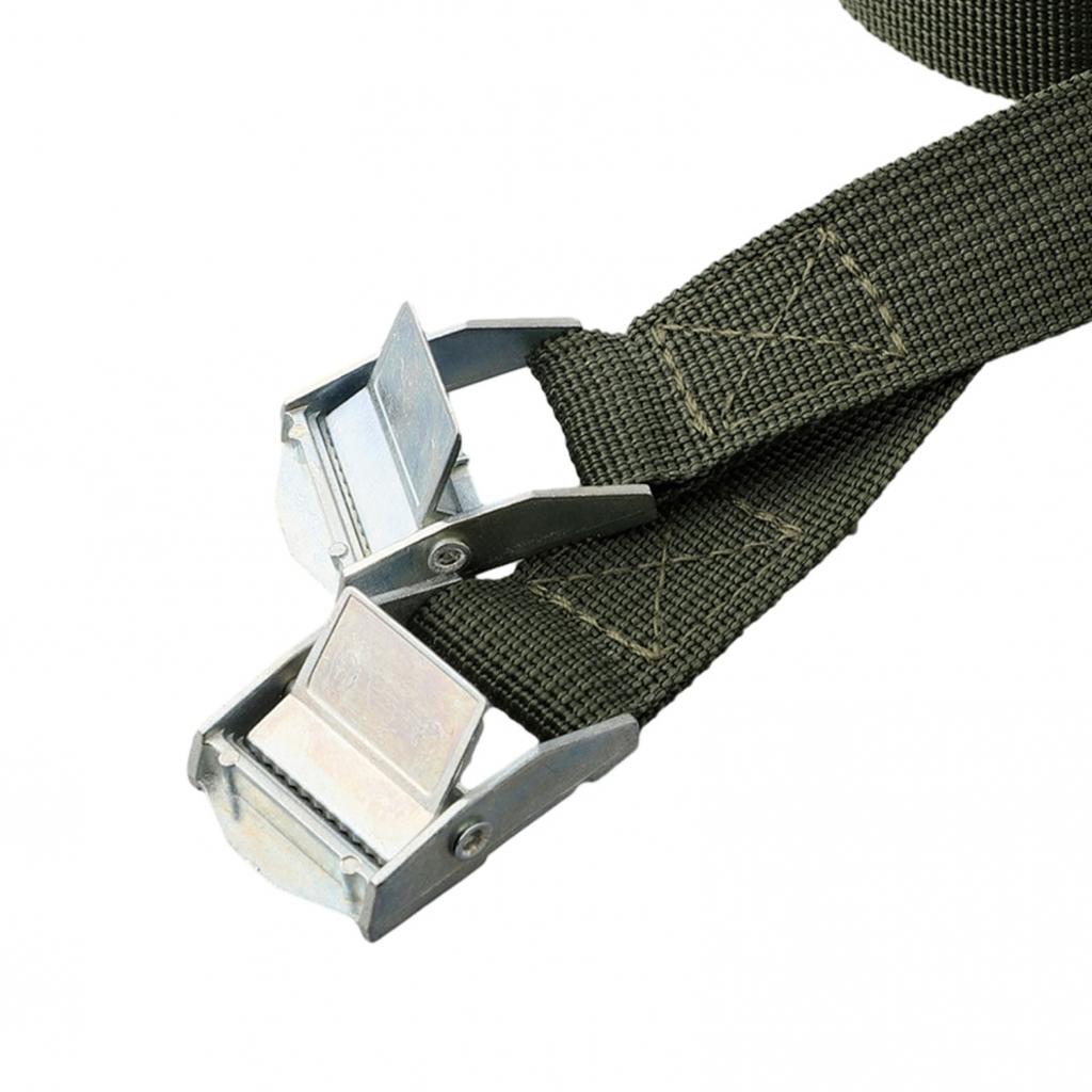 Cinghia di Ancoraggio per Carico di Alta Qualità 1M x 25mm Lega di Zinco e Nylon Confezione da 2