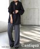 antiqua Tie Layered Shirt One Size Black Women's Blouse, PK-01317, 05,