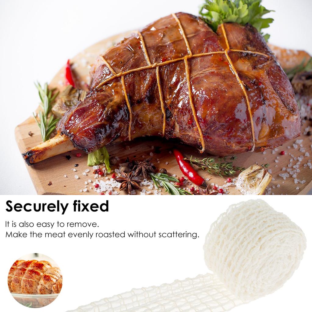 10M Meat Netting Ham Sausage Roll Net Smoked Meat Poultry Butcher's Strings Bacon 18 Hole Packaging Cooking Tool Kitchen Gadgets