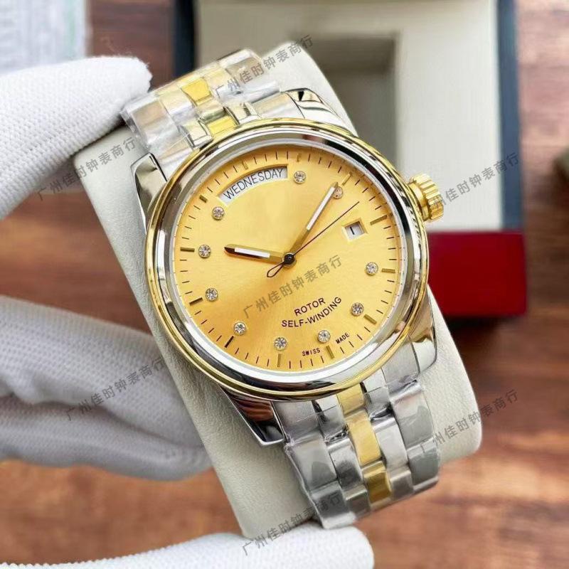 Dijia Tud Klassisch M22010 Business Rautenmuster Automatik Mechanisch Stahlarmband Herrenuhr