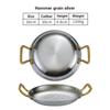 304 stainless steel Spanish seafood rice pot Commercial crayfish plate Flat bottom stewed rice pot Double ear frying pan hotpot