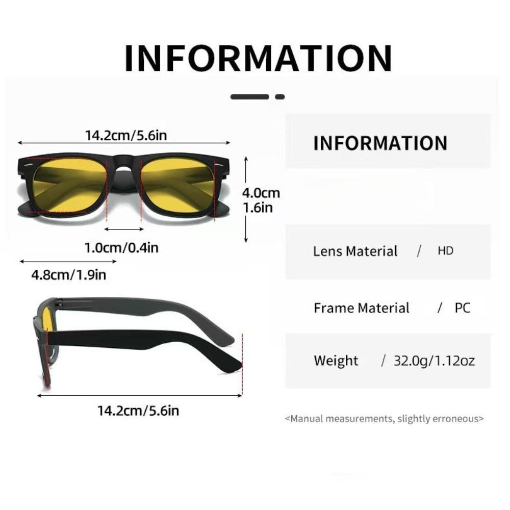 Large Frame Anti-glare Protection Night Vision Myopia Glasses Special for Driving Comfortable Eyeglasses Gentleman 0 To -4.0