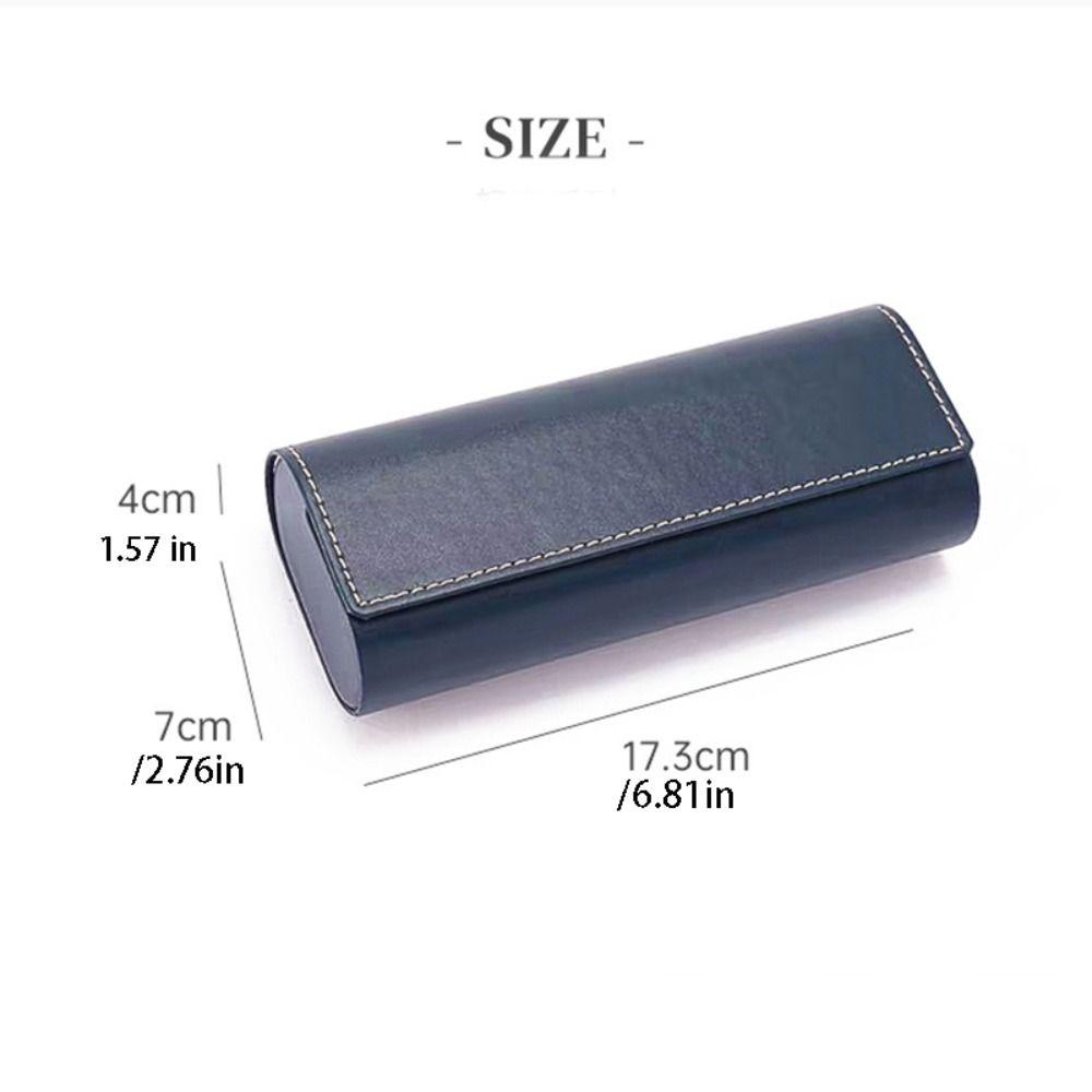 Leather Pu Glasses Case Large Capacity Dust-proof Eyewears Storage Box Eyewear Protector Case Anti-lost Glasses Bag Daily