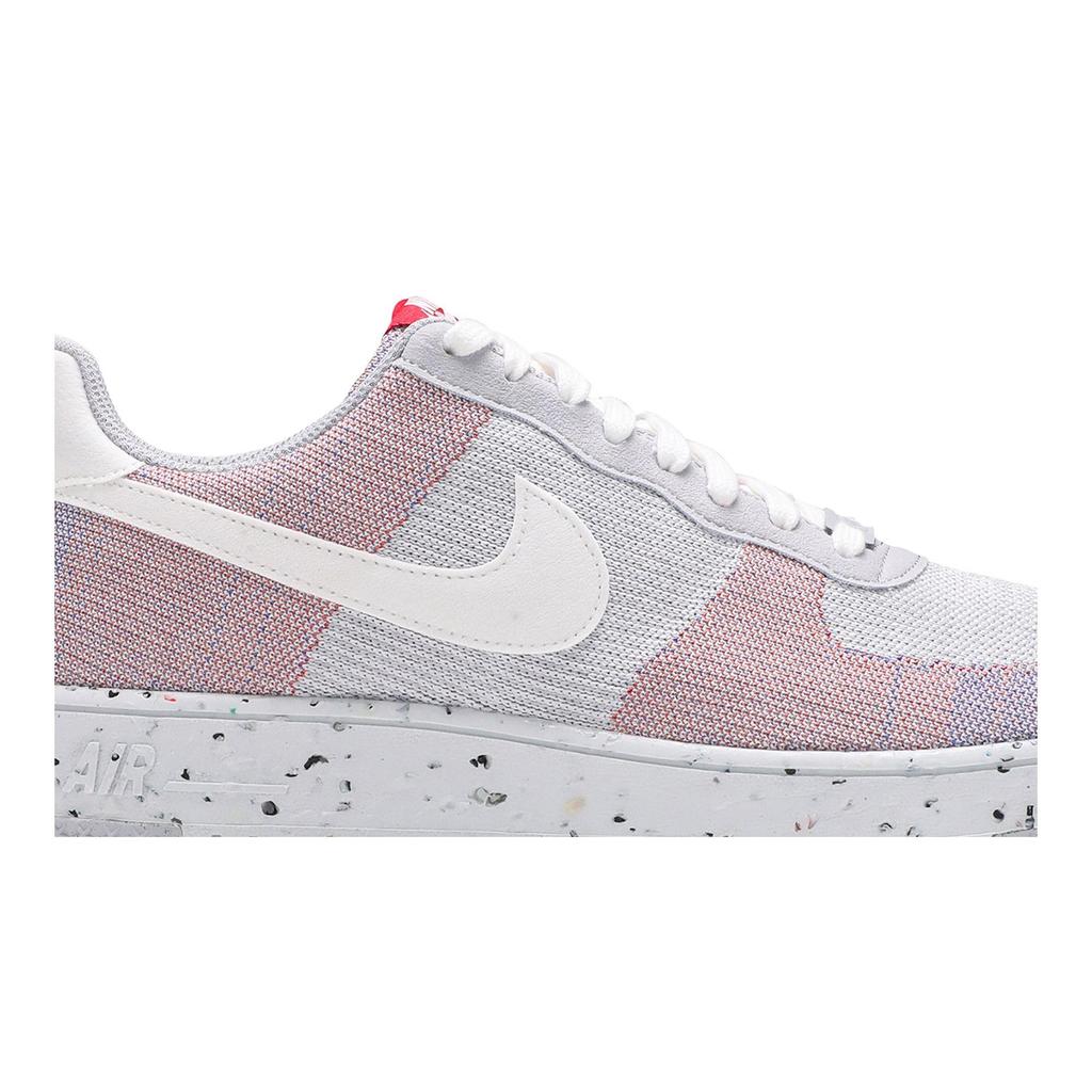 Nike Air Force 1 Crater Flyknit 'Wolf Grey' (Unisex) Wolf Grey / Pure Platinum / Gym Red / White Skateboard Shoes DC4831 002