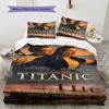 Biancheria da letto con motivo Titanic Set copripiumino Federe Decorazione per la casa Regalo (1 * copripiumino + 2 * federa, senza nucleo)