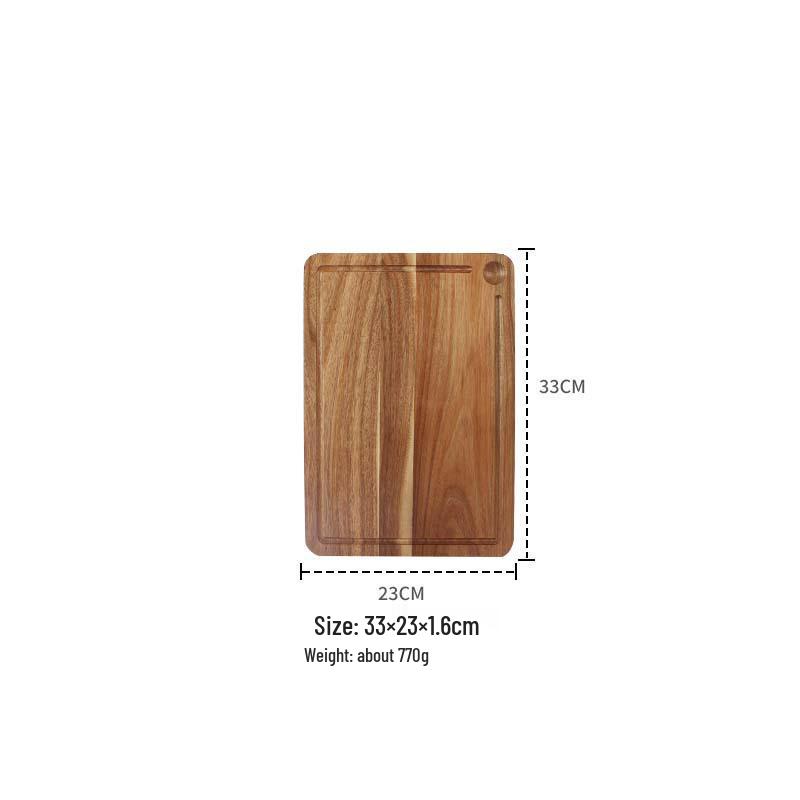 Acacia Wood Double-Sided Grooved Chopping and Cutting Board for Kitchen Use