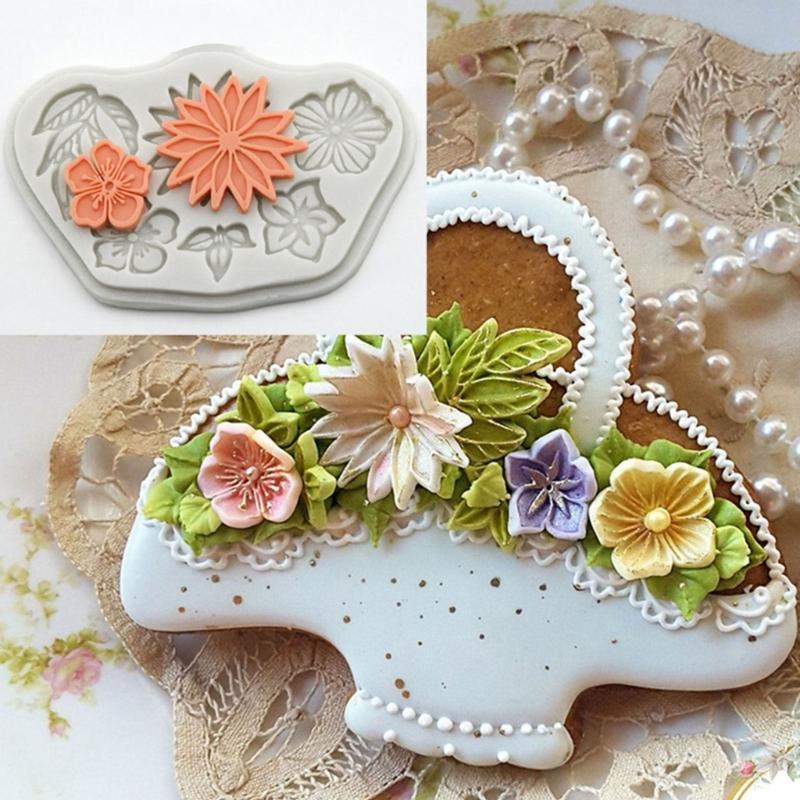 Bloem Siliconen Mal Bloemblad Bloemen Hars Epoxy Mal Chocolade Bakgereedschap DIY