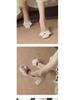Burgundy Square Toe Silk Heels with Rhinestone Bow