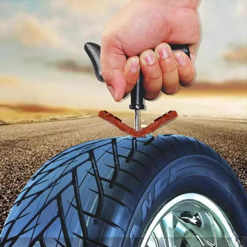 10-50pcs Mixed Tire Repair Strips Stiring Glue for Tyre Puncture Emergency Car Motorcycle Bike Tyre Repairing Rubber Strips