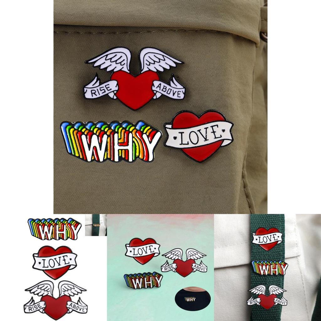 Przypinka ze stopu w kształcie serca do modnej dekoracji i wielofunkcyjnego użytku