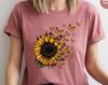 Sunflower Shirt, Butterfly Crewneck Sweatshirt, Graphic Tees for Women, Gift for Her, Inspirational Outfit, Mothers Day Gift, Gift for Women