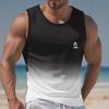 Débardeurs de Sport Musculation Fitness Couleur Dégradée Impression Numérique 3D Décontractés