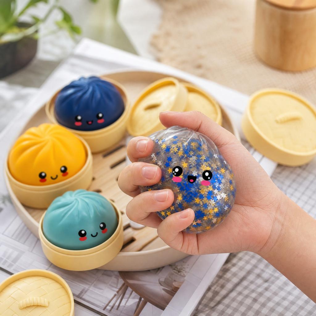 Colorful Stress Toy - 8.5 cm Soft Ball, Random Color