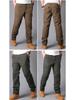Men's Autumn/Winter Windproof Waterproof Soft Shell Trousers - Thick, Loose, and Velvet-Lined for Outdoor Casual Wear