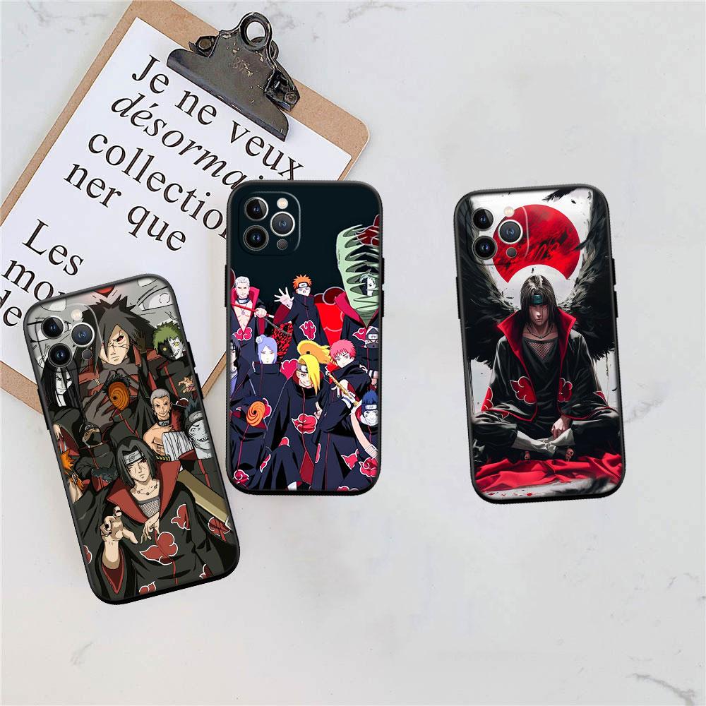 PP5 Anime Naruto Akatsuki Soft Shell Phone Case for Redmi Note 10 11 12 Pro Max 10S 10C 10T 11A 11S 12S 12C