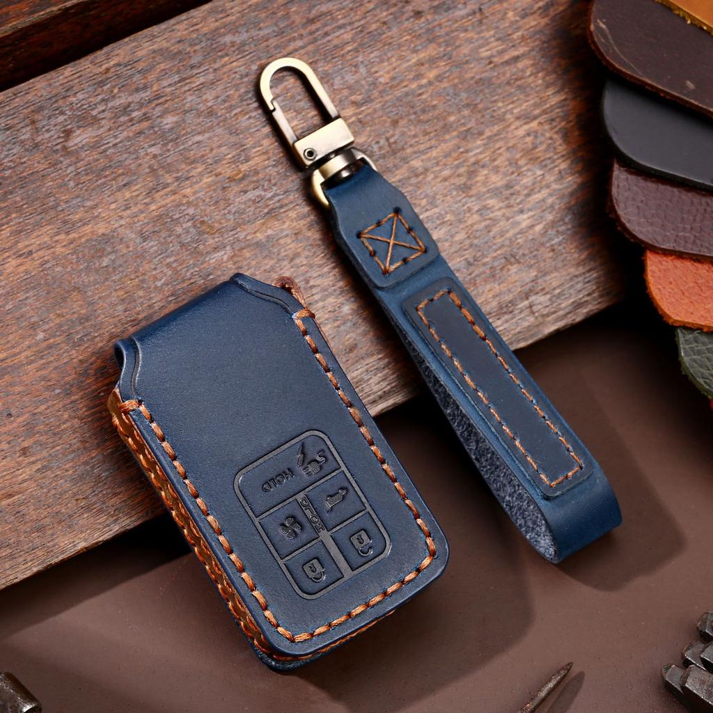Car Key Cover Is Suitable for Honda Key Cover Civic Accord Handmade Leather Key Cover