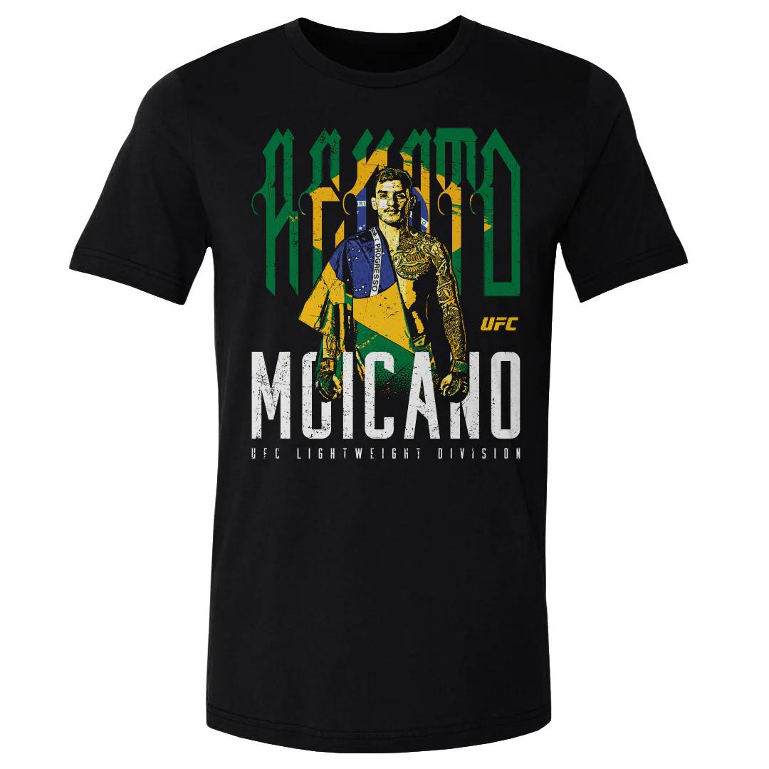 

2026 Summer UFC Renato Moicano Fighting Graphic Tshirt Women Sports Cotton Short Sleeve Loose Leisure Fitness Shirt Unisex 4XL